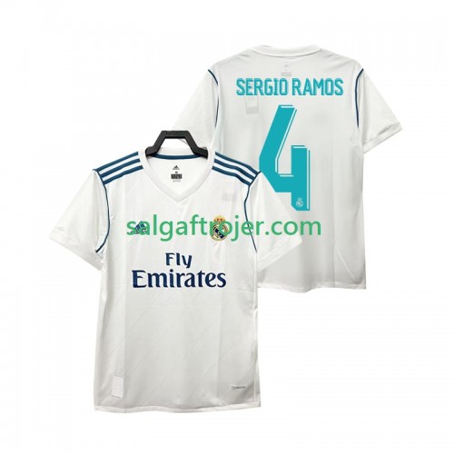 Real Madrid SERGIO RAMOS 4 2017 Fodboldtrøjer Retro Hjemmebanesæt 2018 Kort ærmer Real Madrid SERGIO RAMOS 4 2017 Fodboldtrøjer Retro Hjemmebanesæt 2018 Kort ærmer